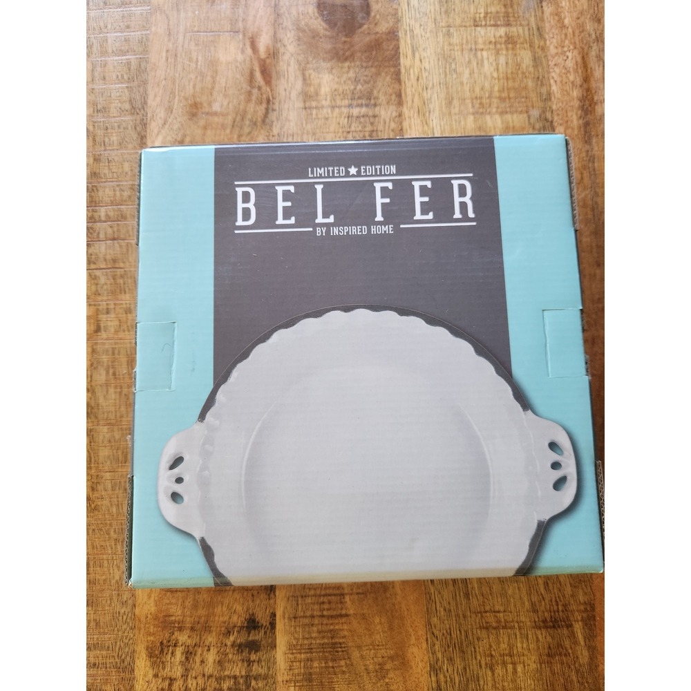 Bel Fer by Inspired Home Enameled Cast Iron Pie Pan